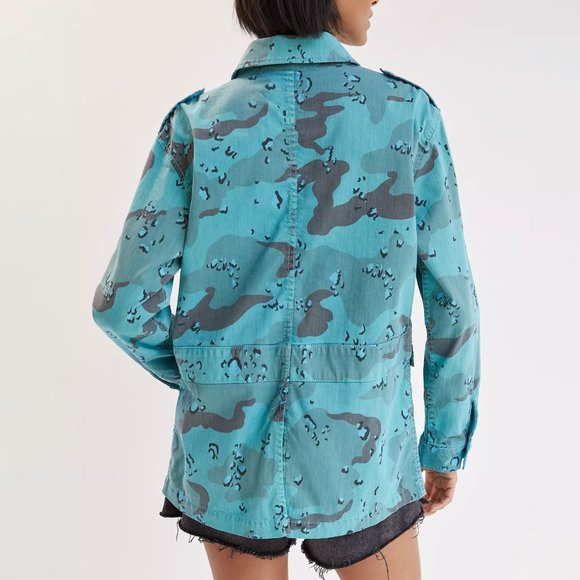 HTF MOTHER Camo Denim Utility Jacket - Picture 3 of 4